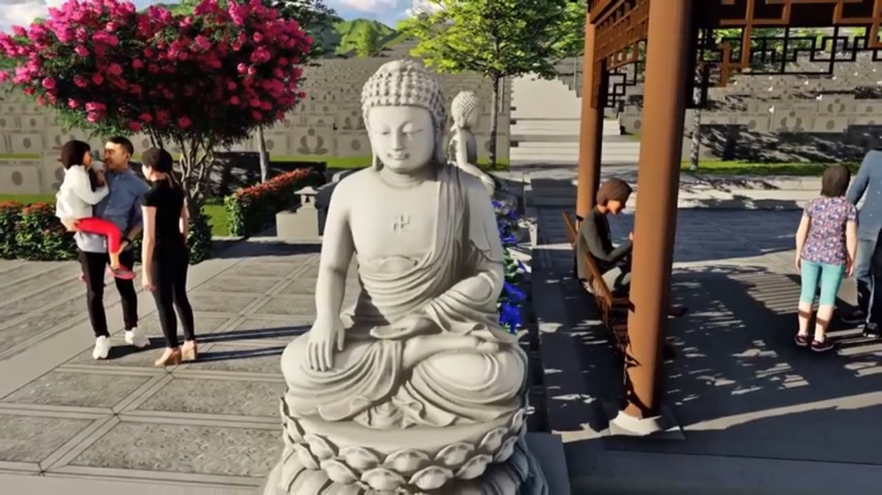 Khuân viên thăm quan của dự án Hoa Viên 5 sao