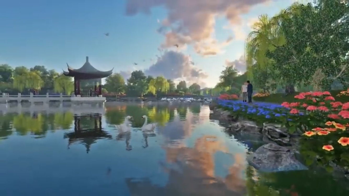 Hồ tịnh tâm dự án hoa viên 5 sao