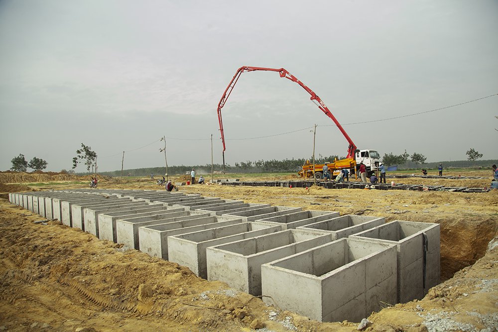 Tiến độ dự án hoa viên 5 sao