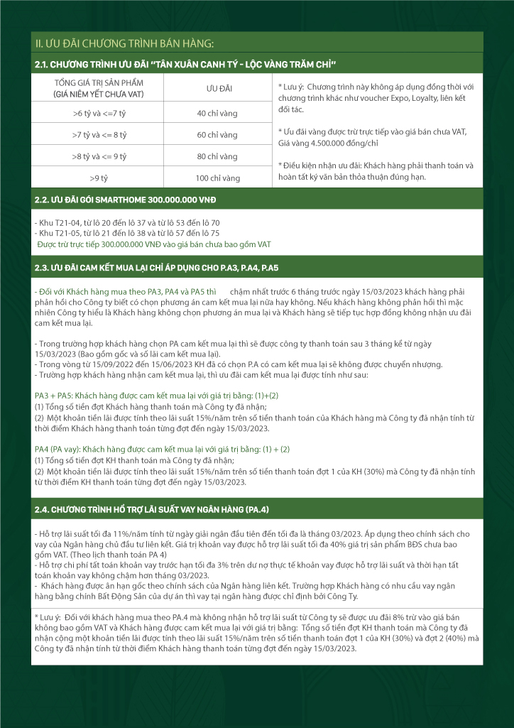 Chính sách bán hàng Aqua