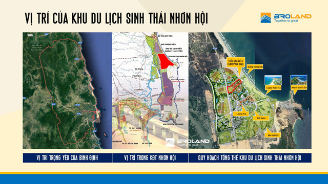 Vị trí vô cùng đắc địa khi nằm trong vùng kinh tế Nhơn Hội