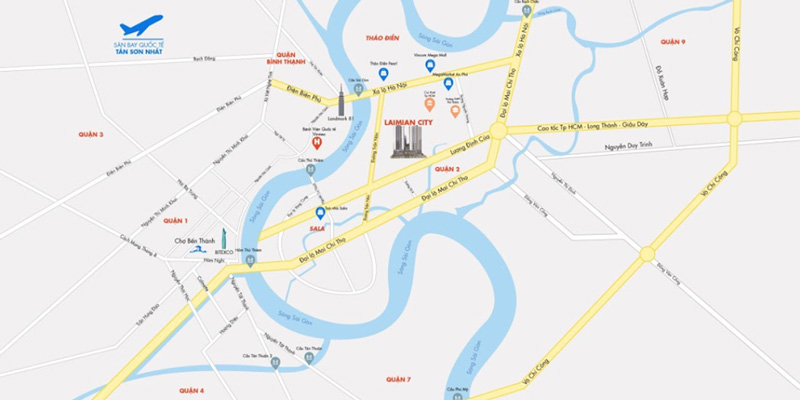 Vị trí dự án Laimian City quận 2