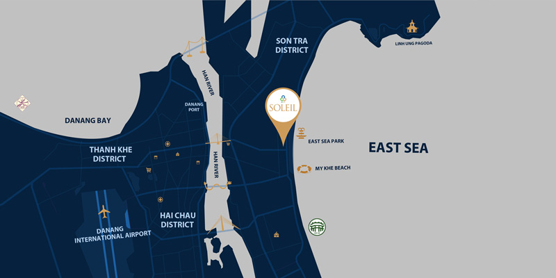 Vị trí vàng đắc đia của Soleil Đà Nẵng